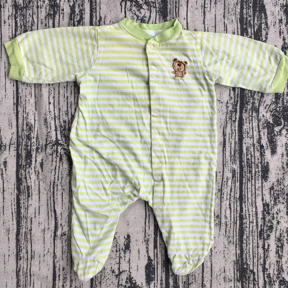 Gerber Long sleeve sleeper with footies 0-3M